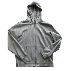 Nike Tech Grey Zip Hoodie Athleisure Sportswear Gym Streetwear Casual Sweater